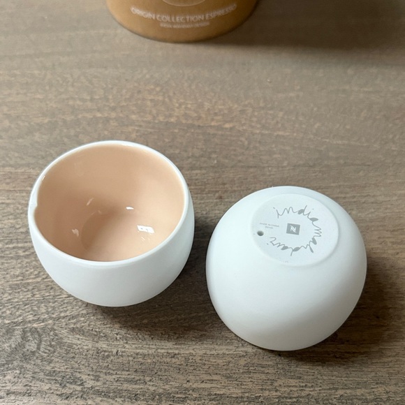 Nespresso Origin Collection - set of 2 white/tan Espresso Cups - Picture 4 of 5